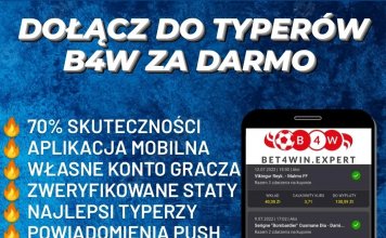 Rekord skuteczności typerów B4W – Buk ograny na 1960 PLN – Odbierz dostęp do typerów